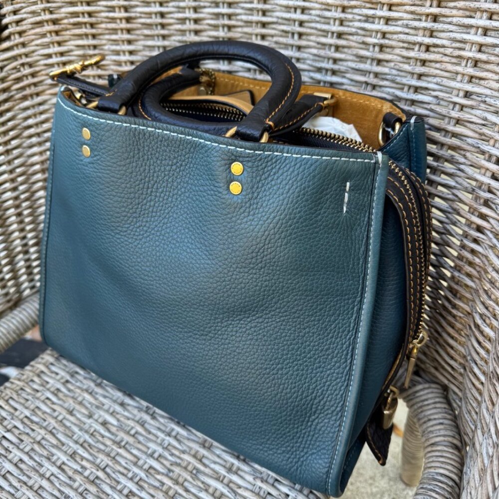 Auth Coach Mineral Teal Blue First 1st Generation Original Rogue Shoulder Bag